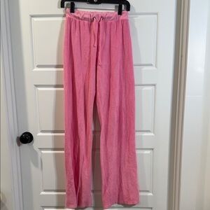 Set active pink terry cloth pants XS
